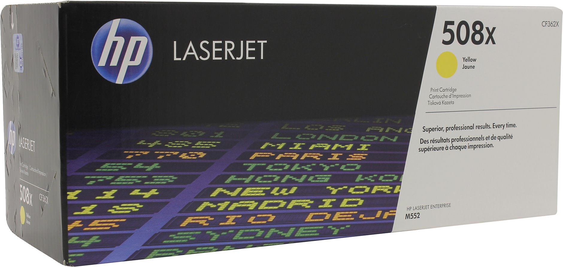 Картридж лазерный HP 508X (CF362X) для HP Color LaserJet Enterprise M552 желтый