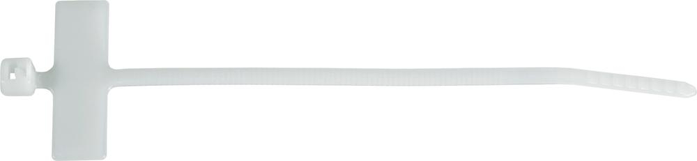 Стяжки нейлоновые [MPT-210] с площадками для маркировки, 210мм (100шт)