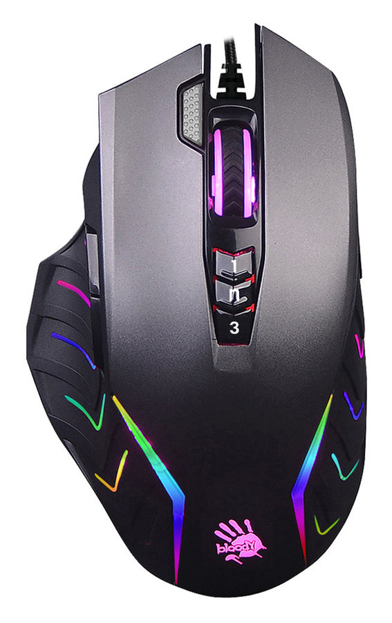 Мышь проводная A4Tech Bloody J95S 8000dpi серый