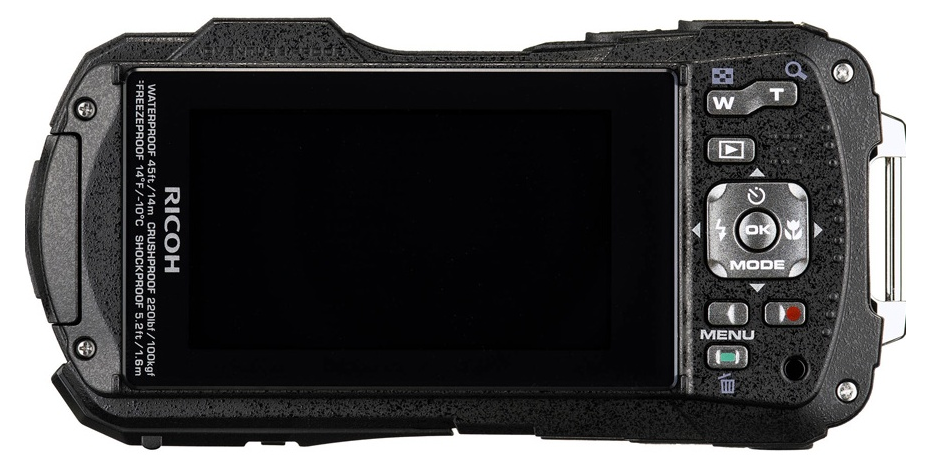 Цифровая фотокамера Ricoh WG-80 черный/оранжевый