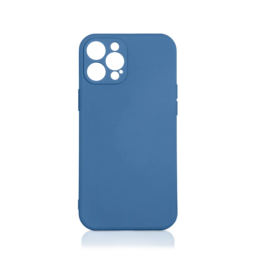 Чехол для смартфона Apple iPhone 13 Pro 6.1" - DF iOriginal-11 микрофиброй, синий