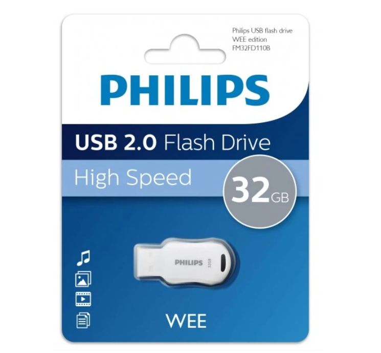 Флешка .32Gb PHILIPS WEE 2.0 USB 2.0