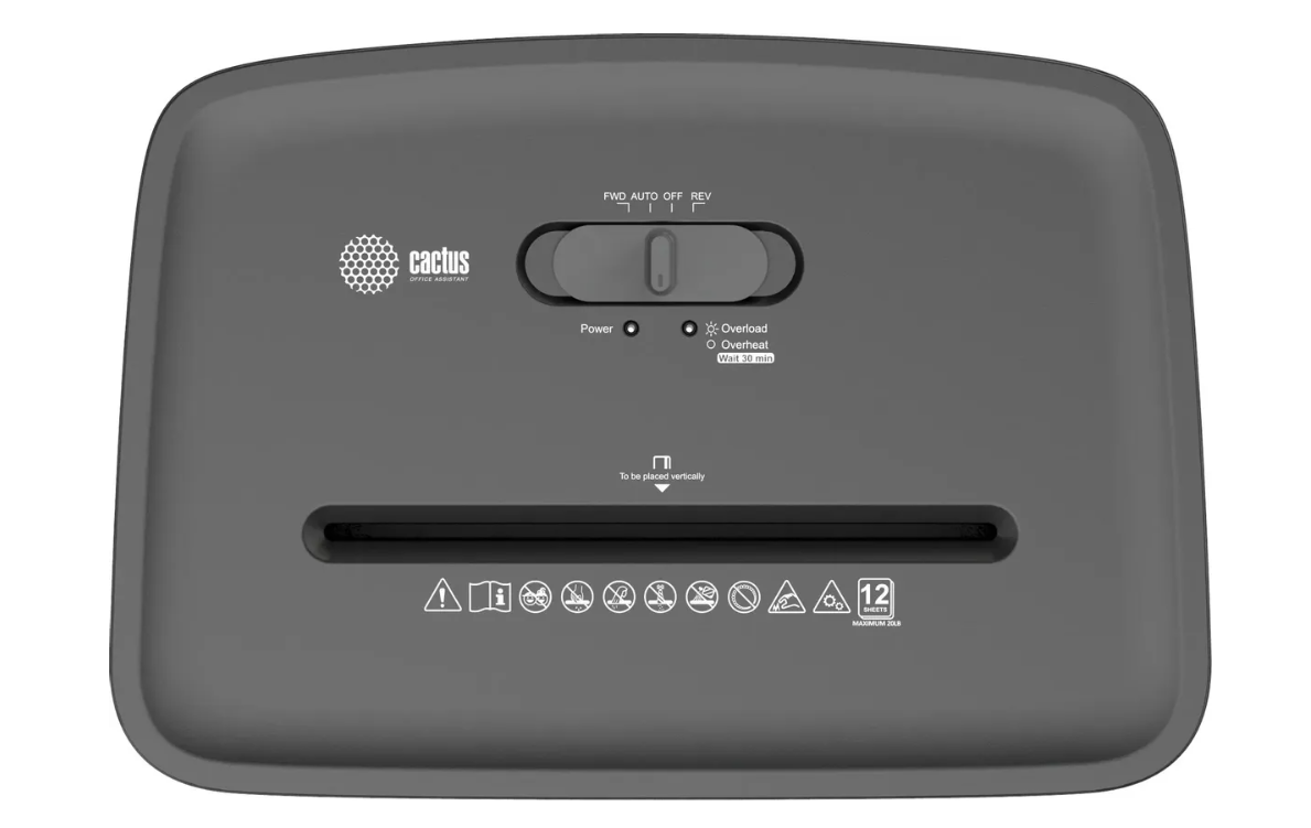 Уничтожитель бумаги Cactus CS-SH-E5 секр.P-4, фрагменты 12лист. 20лтр.