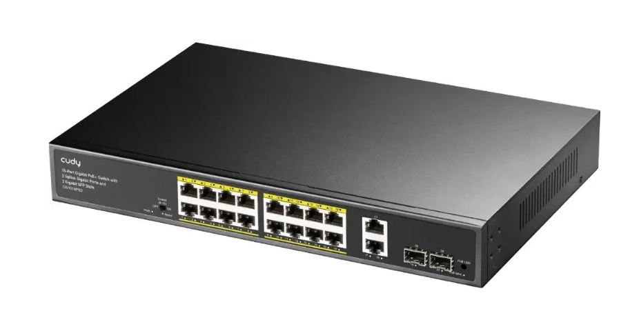 Коммутатор 18 port Cudy GS1018PS2 1000Мбит/с 16*PoE 2*SFP