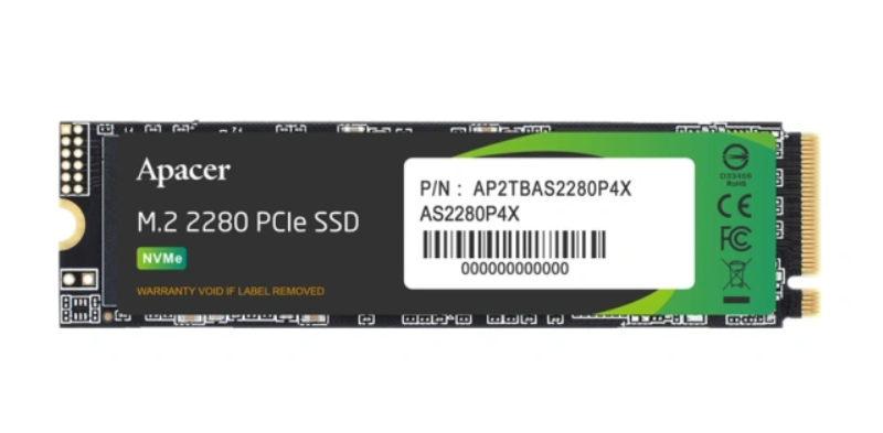 Накопитель SSD M.2 .256Gb Apacer AS2280P4X (PCI-E 3.0 x4, 2100/1000 Мбайт/сек)