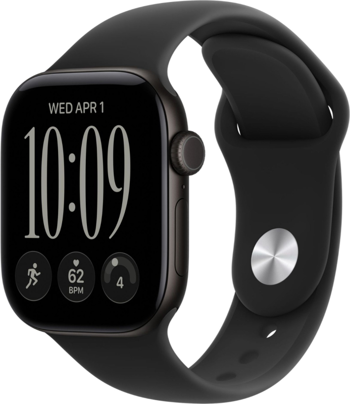 Смарт-часы Apple Watch Series 12 46mm Aluminum Sport Band Black (черный)