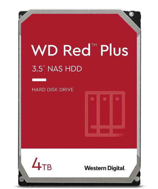 Жесткий диск SATA .4Tb WD Red Plus 5400rpm 256Mb SATA-3
