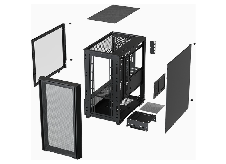 Корпус XASTRA A400M ARGB mATX чёрный
