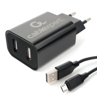 Сетевое зарядное устройство Cablexpert MP3A-PC 12W USB-A Black