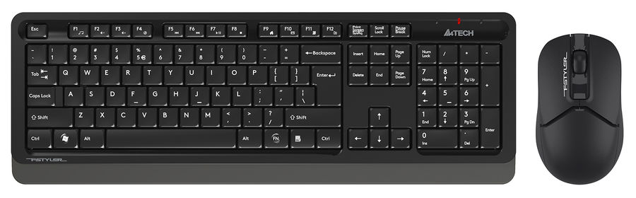 Комплект беспроводной (клавиатура+мышь) A4Tech Fstyler FG1012 Wireless черный