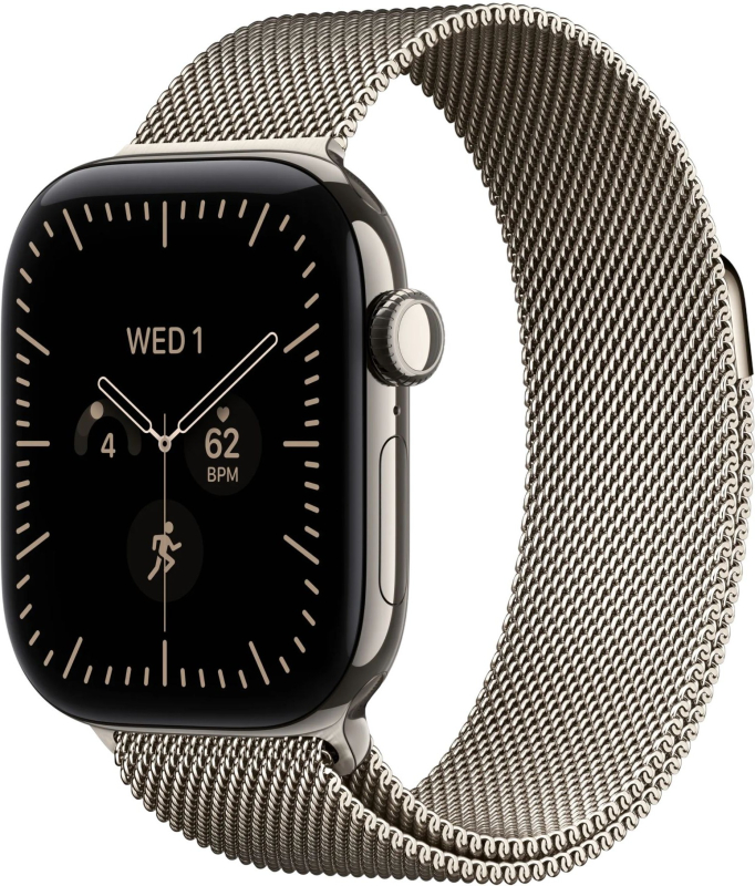 Смарт-часы Apple Watch Series 12 46mm Titanium Milanese Loop Natural (натуральный)