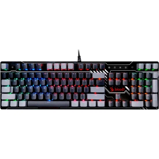 Клавиатура проводная A4Tech Bloody B808N Rainbow Led черный