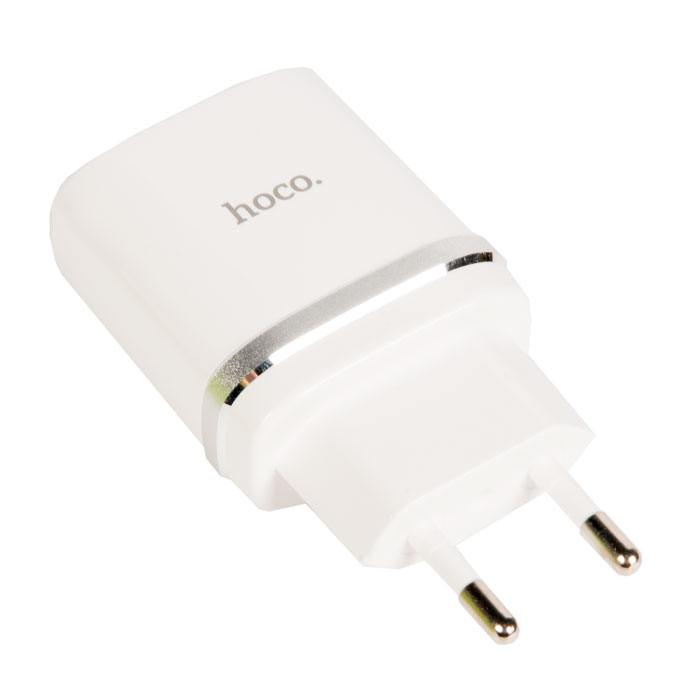 Сетевое зарядное устройство Hoco C12Q 18W USB-A белый