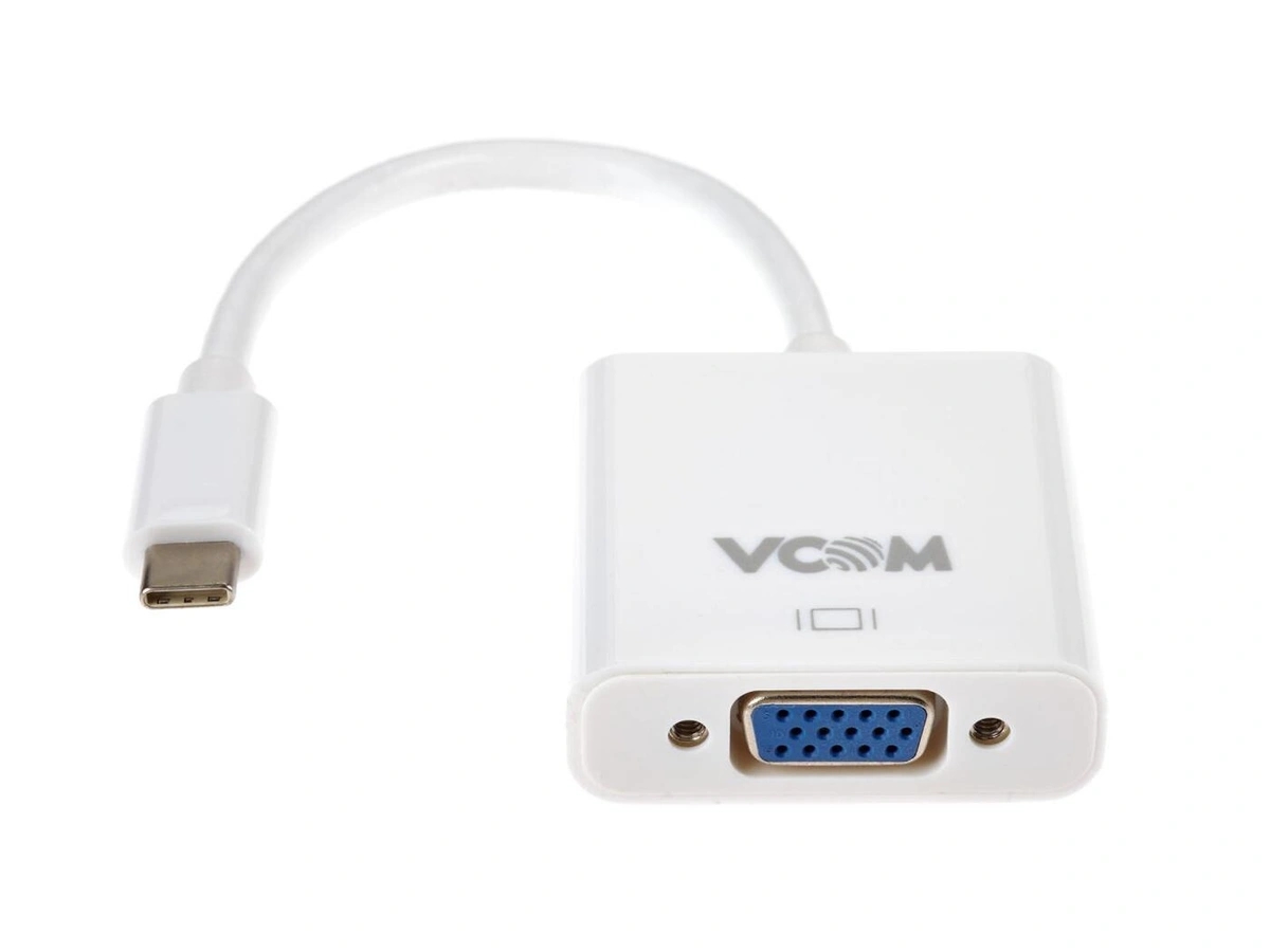Кабель-переходник USB-C (m)  --  VGA (f), VCOM CU421 0.15m