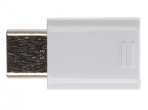 Переходник microUSB - USB-C, Samsung белый