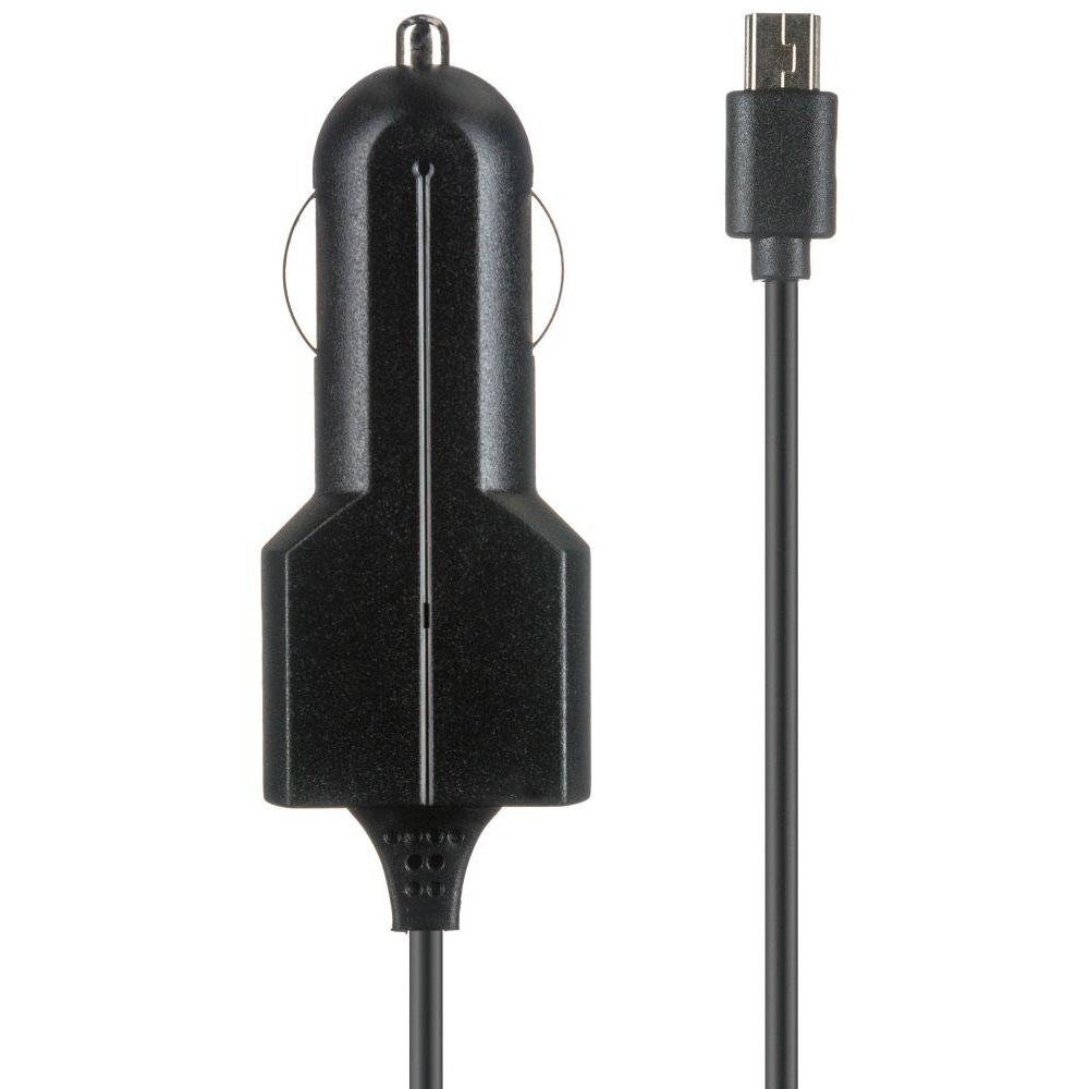 Автомобильное зарядное устройство Prime Line (1A, кабель microUSB, чёрный)
