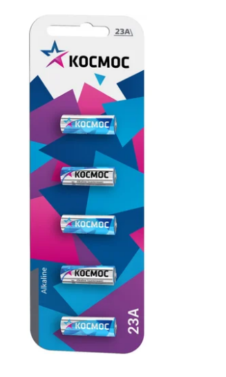 Элемент питания CR123A, 3V, 5шт, Космос 23A 5*BL