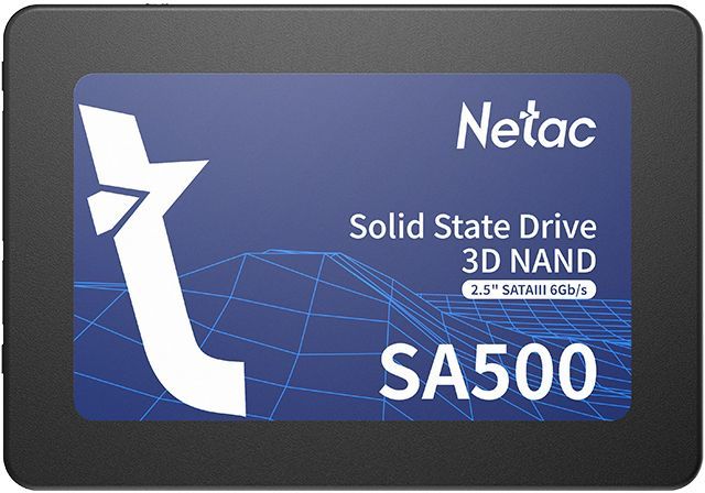 Накопитель SSD SATA .240Gb Netac SA500 (TLC, 520/450 Мбайт/сек, 120 TBW)