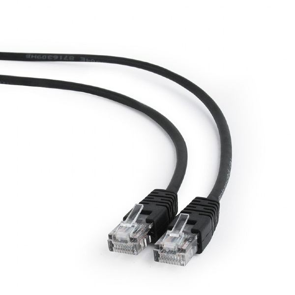 Кабель патч-корд .Patch cord кат.5e  0.25м, Cablexpert, многожильный, черный