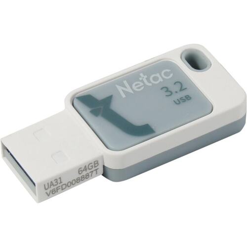 Флешка 64Gb Netac UA31 USB3.0 монолит, пластик, голубая
