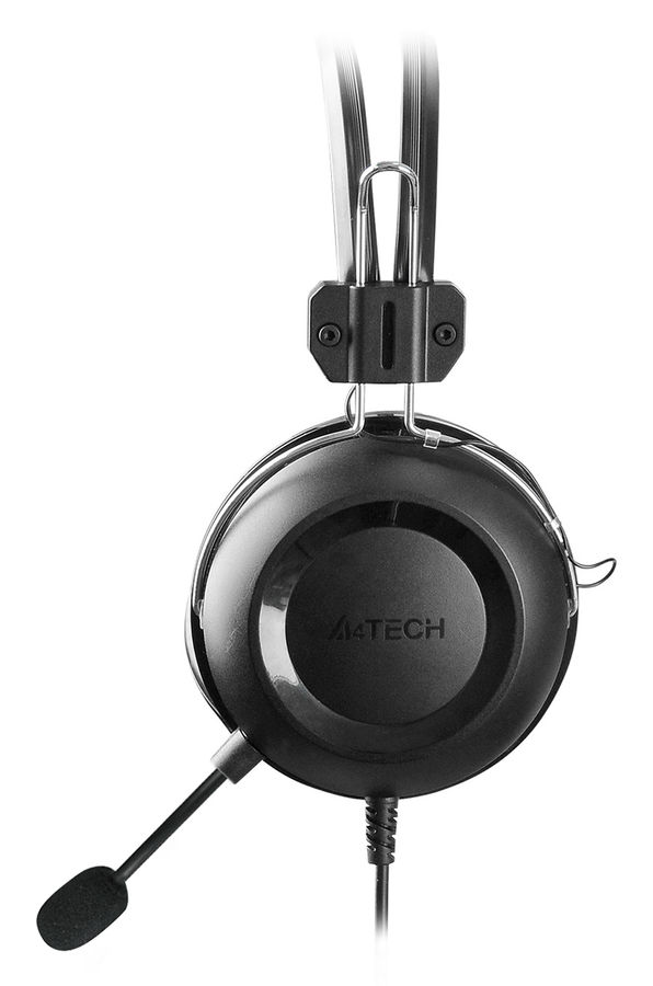Наушники проводные A4Tech HU-35 (микрофон, 20 - 20 000 Гц, 102 дБ, 2.0м, USB) черный