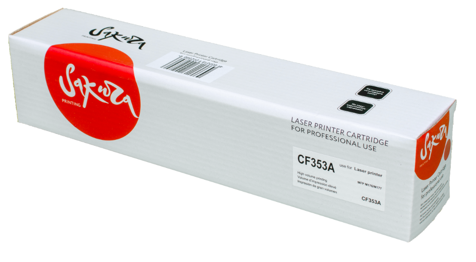 Картридж лазерный Sakura  SACF353A (CF353A) для HP MFP M176, M177, пурпурный