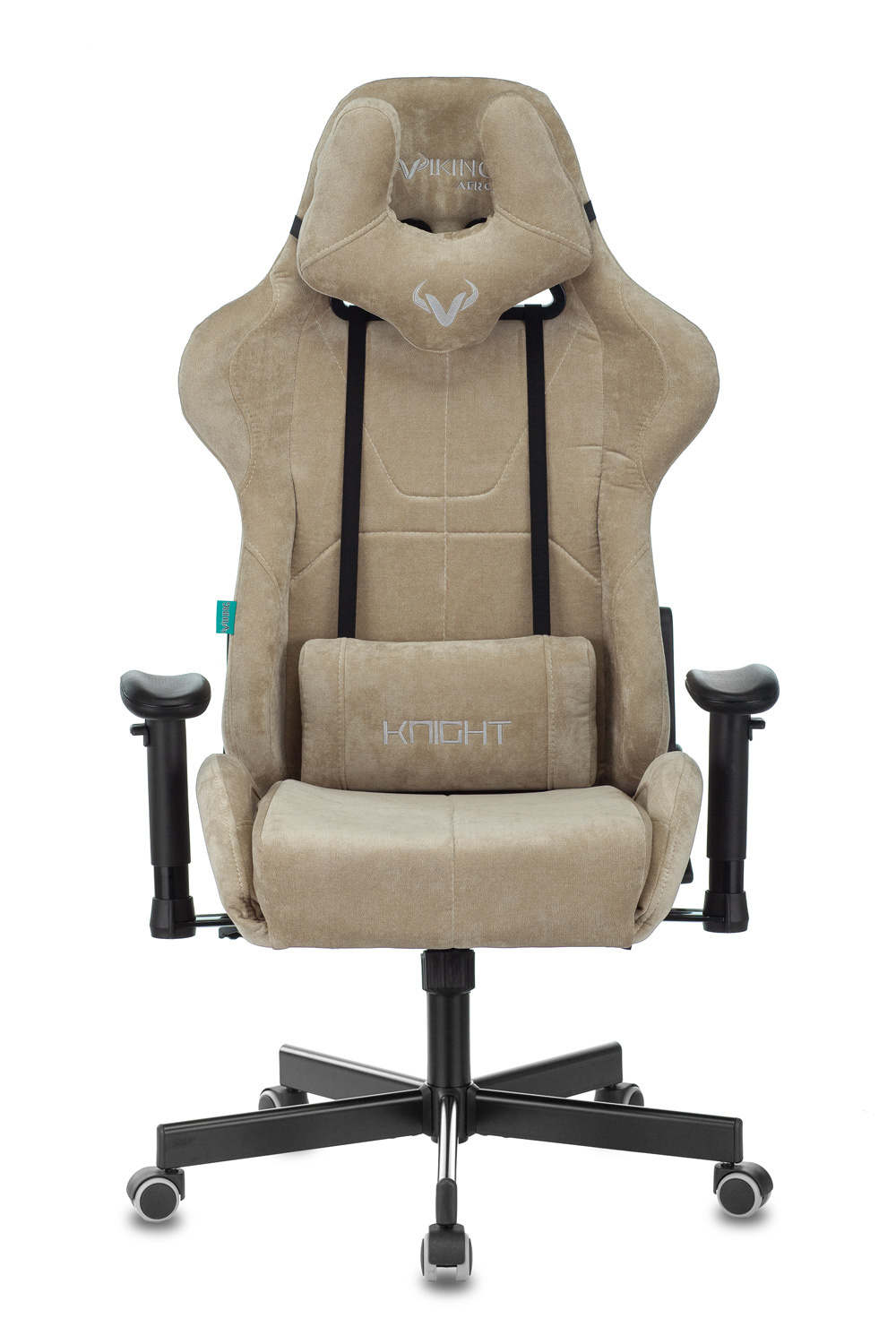 Кресло Zombie VIKING KNIGHT Fabric (ткань, мех. качания, крест. металл, до 150 кг) Песочный