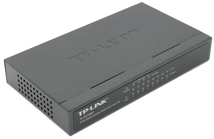 Коммутатор 8 port TP-Link TL-SG1008P 1000 Мбит/сек 4*PoE