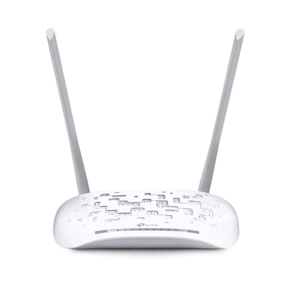 Модем ADSL с точкой доступа TP-Link TD-W8961N N300, 2.4 ГГц, ADSL2+, Annex A, 100 Мбит/с, белый