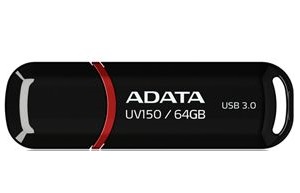 Флешка 64Gb ADATA [UV150] USB3.2 Black
