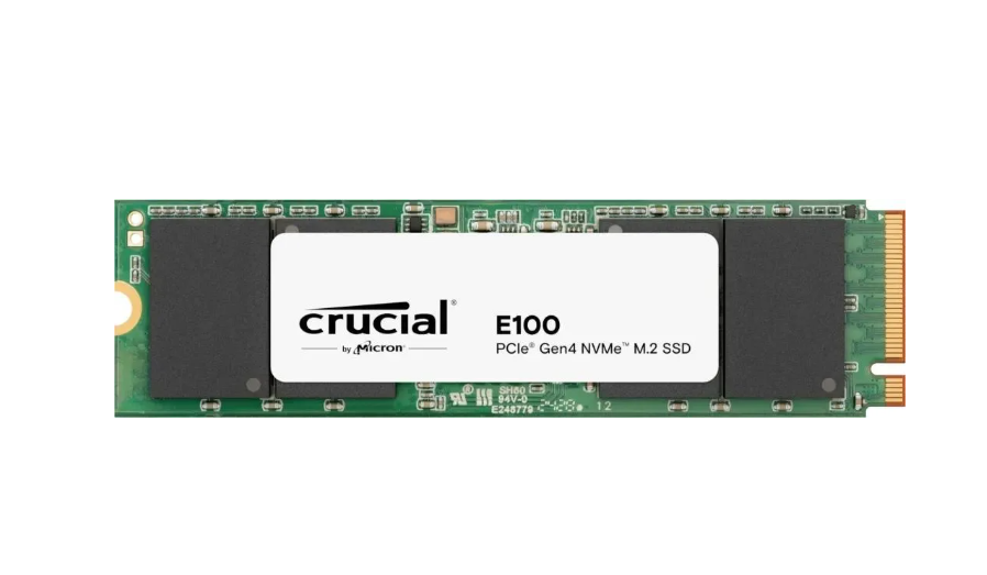 Накопитель SSD M.2 1Tb Crucial E100 (PCI-E 4.0 x4, 5000/4500 Мбайт/сек)