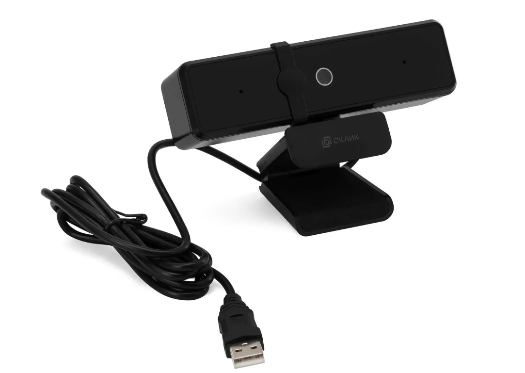 Веб-камера Oklick OK-C35 4Mpix (2560x1440) USB2.0 с микрофоном, черная
