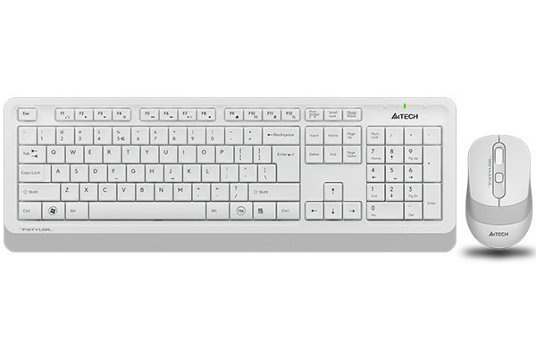 Комплект беспроводной (клавиатура+мышь) A4Tech Fstyler FG1010 Wireless белый/серый
