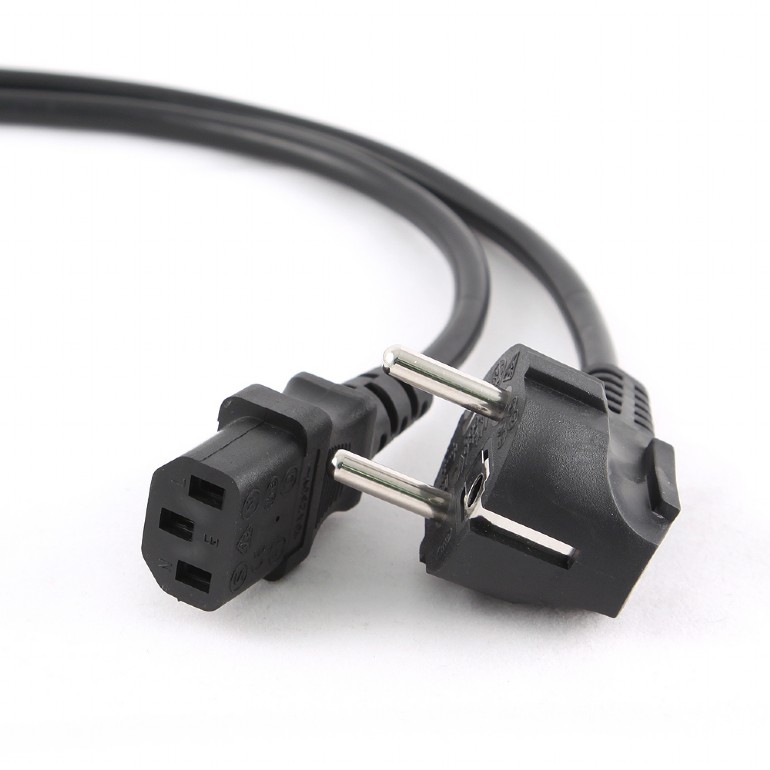 Кабель питания 220V  1.8м, Schuko- C13,  6А, Cablexpert черный