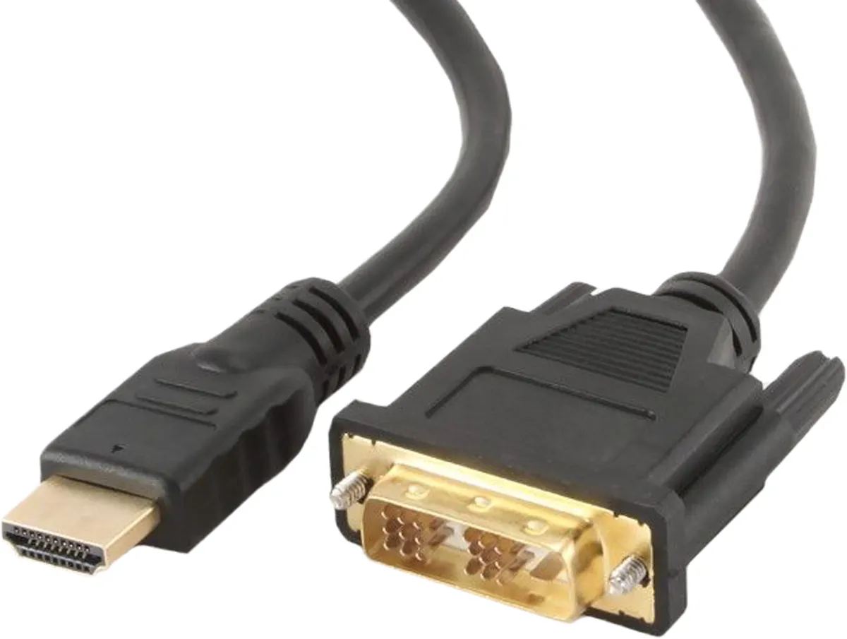 Кабель соединительный HDMI (m) < - > DVI (m)  1.8м, Cablexpert, нейлоновая оплетка