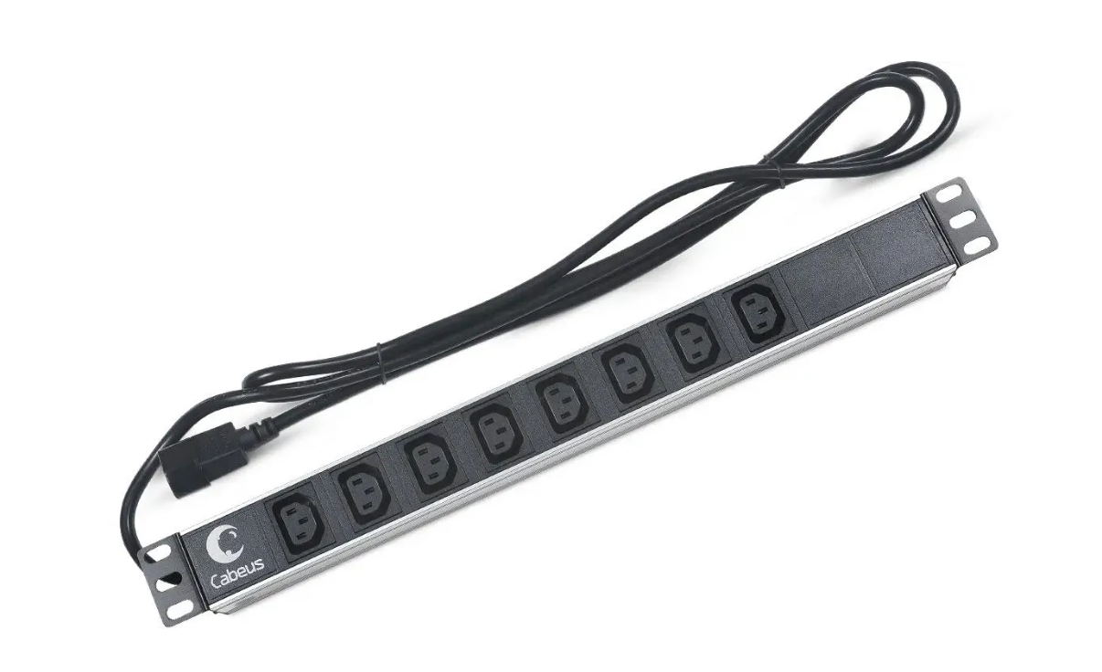 Блок розеток Cabeus PDU-8I-2IEC (10A, шнур 2 м,  розетки C13x8)