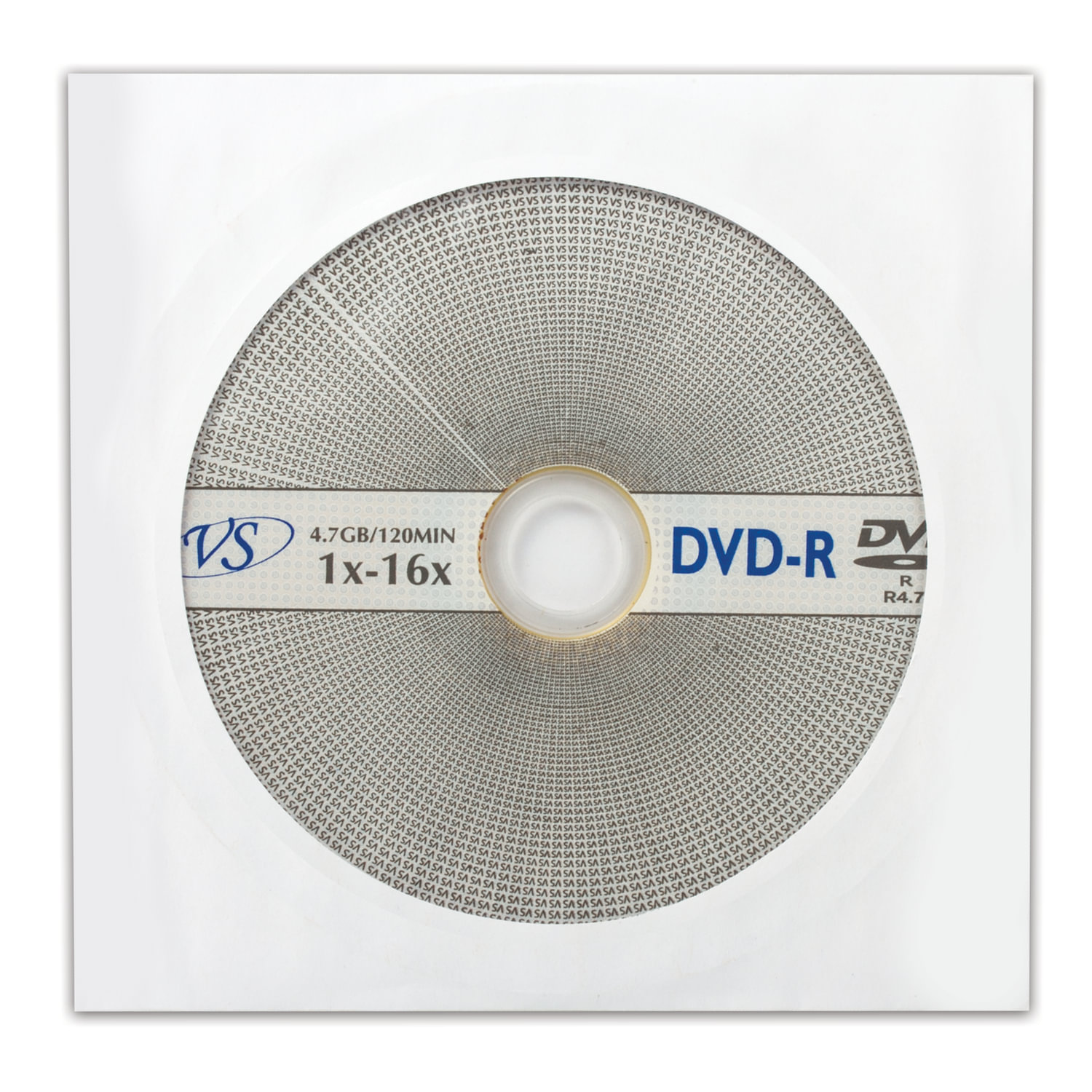 Диск DVD-R 4,7Gb VS 16x в Бумажном конверте