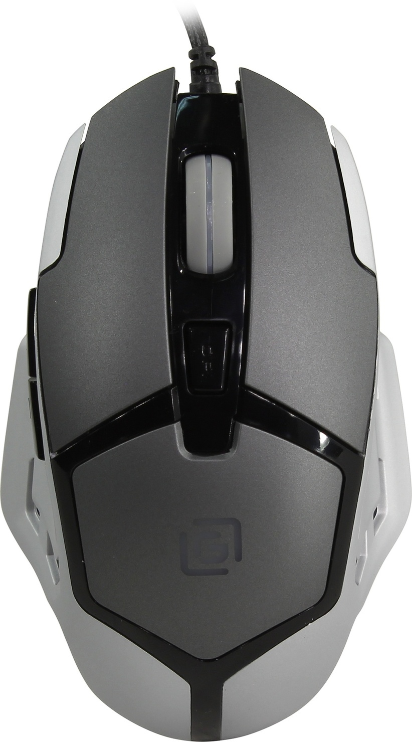 Мышь проводная Оклик 915G HELLWISH V2 черный/серый