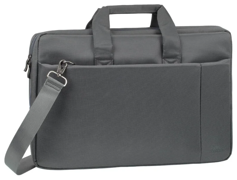 Сумка для ноутбука 17" Riva 8251 полиэстер, серый