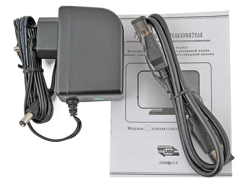 Внешний контейнер USB3.0 -> SATA 3.5", AgeStar 3UB3A8, алюминий, чёрный