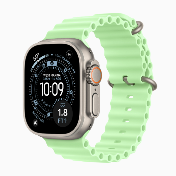 Смарт-часы Apple Watch Ultra 3 49mm Natural Ocean Band Neon Green
