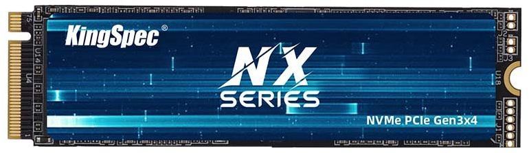 Накопитель SSD M.2 .128Gb KingSpec NX-128 (PCI-E 3.0 x4, 3400/3100 Мбайт/сек)