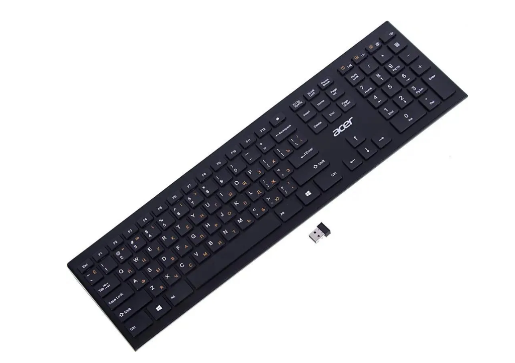Клавиатура беспроводная Acer OKR010 USB черный