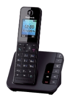 Радиотелефон Panasonic DECT KX-TGH 220 RUB (АОН, автоответчик, цв. дисплей, спикерфон, полифония, черный)