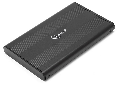 Внешний контейнер USB2.0 -> SATA 2.5", Gembird EE2-U2S-5-S алюминий, серебристый