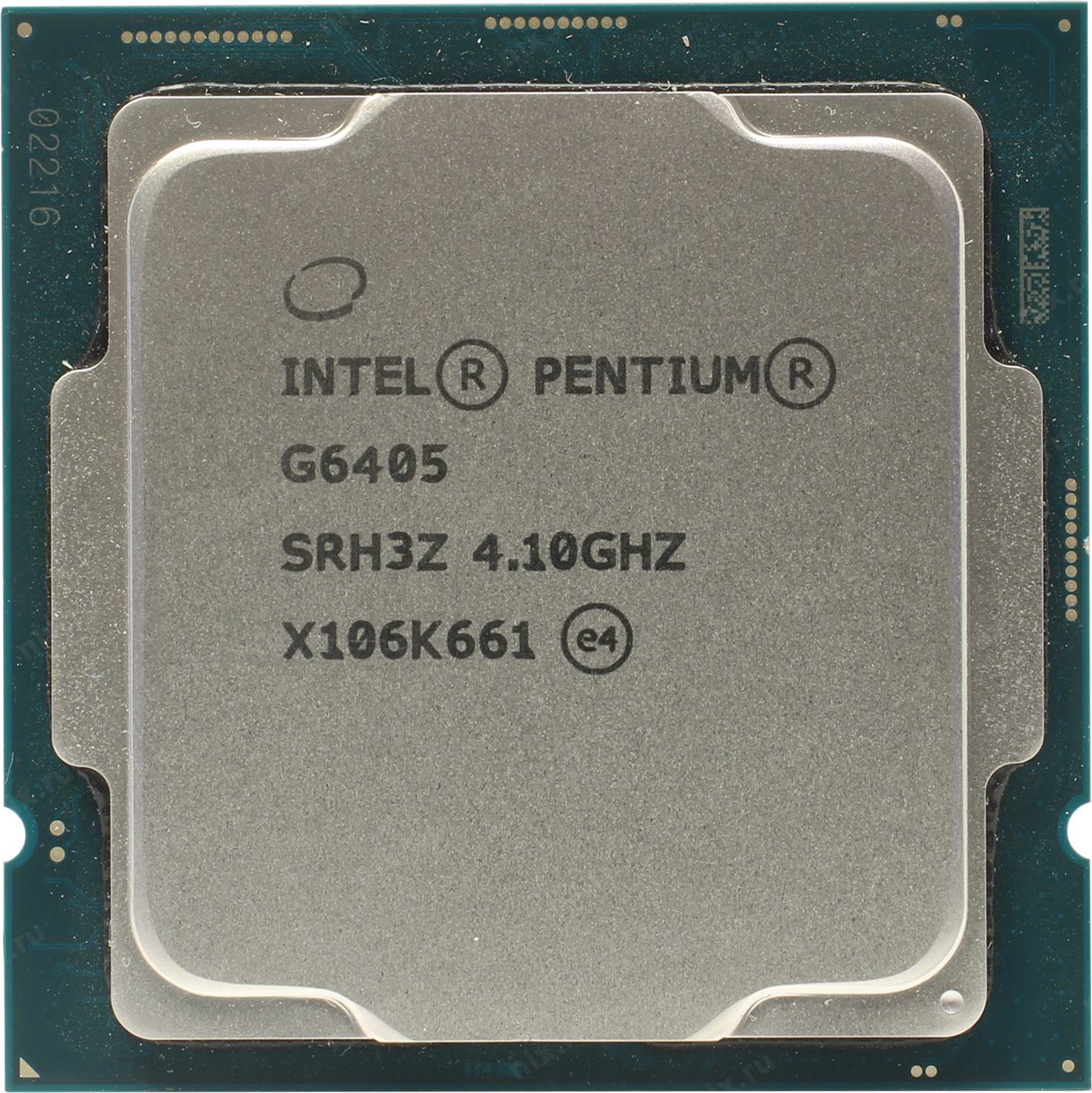 Процессор LGA 1200 Intel  Pentium G6405 (4.1/4M/58W/HD610/2C4T) OEM