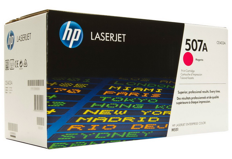 Картридж лазерный HP 507A (CE403A) для HP Enterprise M551, 6000 стр. пурпурный
