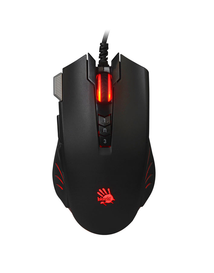 Мышь проводная A4Tech Bloody V9M 6200dpi черный