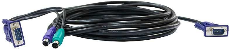 Кабель для переключателей (2*PS/2M+VGA15M-->VGA15F) 1.2м