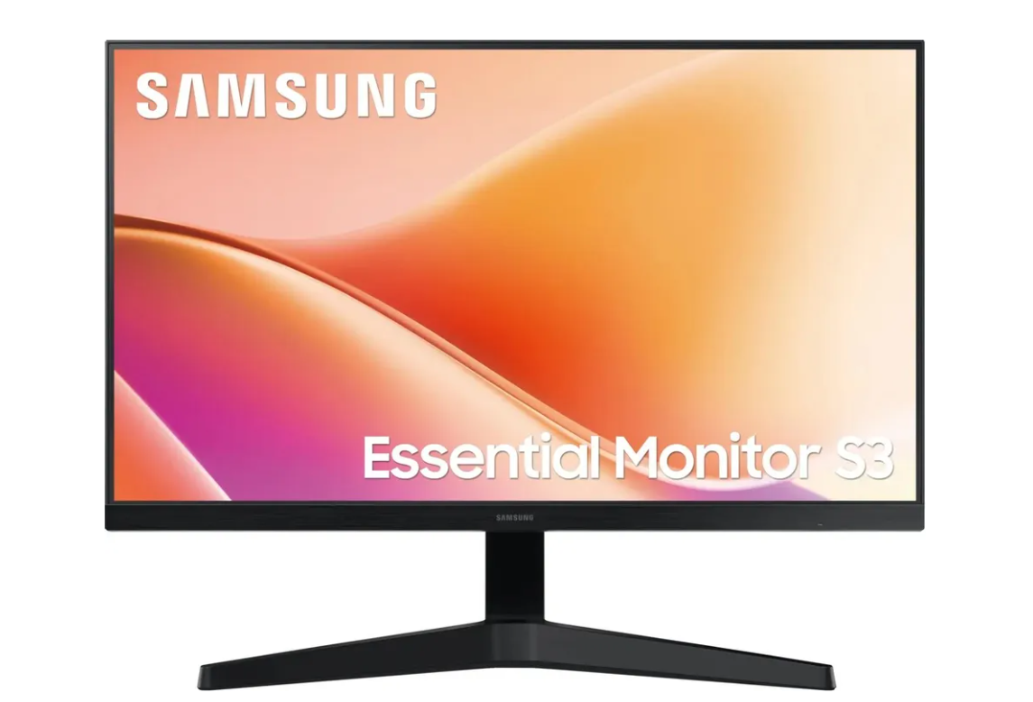 Монитор 23.8" Samsung Essential S3 (VA 1920x1080 100Hz VGA HDMI) черный
